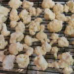 Cauliflower is ready to be baked.