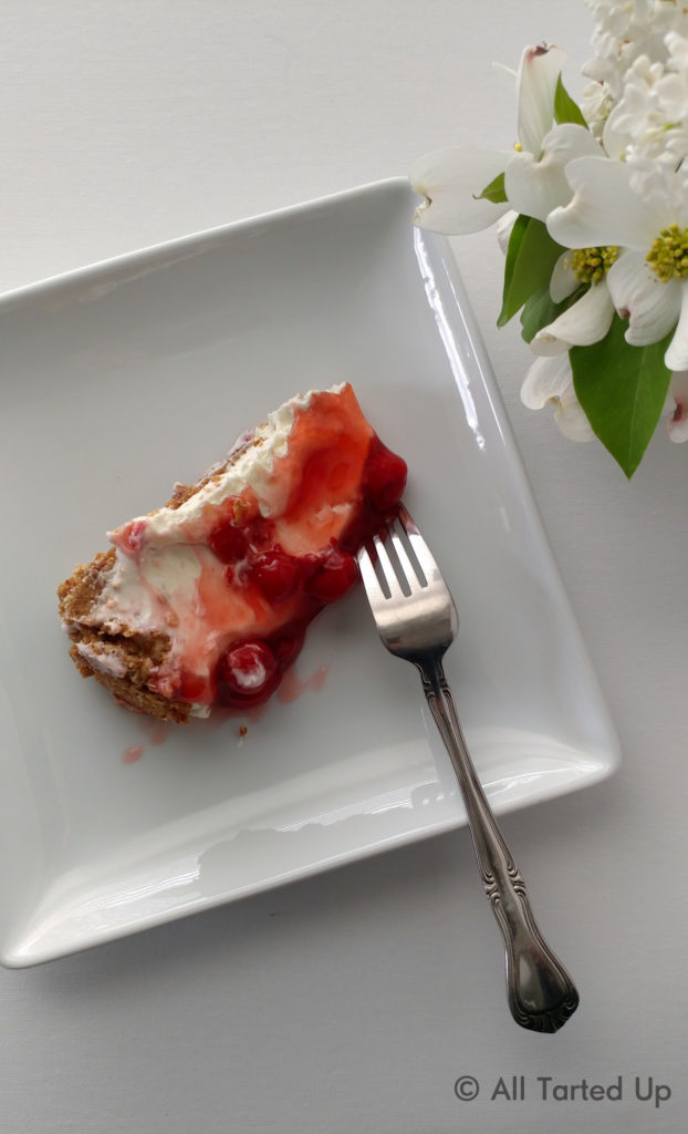 Mom-Tart's Cheesecake - slice with fork