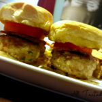 Bacon and Bleu Cheese Turkey Burgers: Juicy, delicious, and stuffed with bacon and cheese.