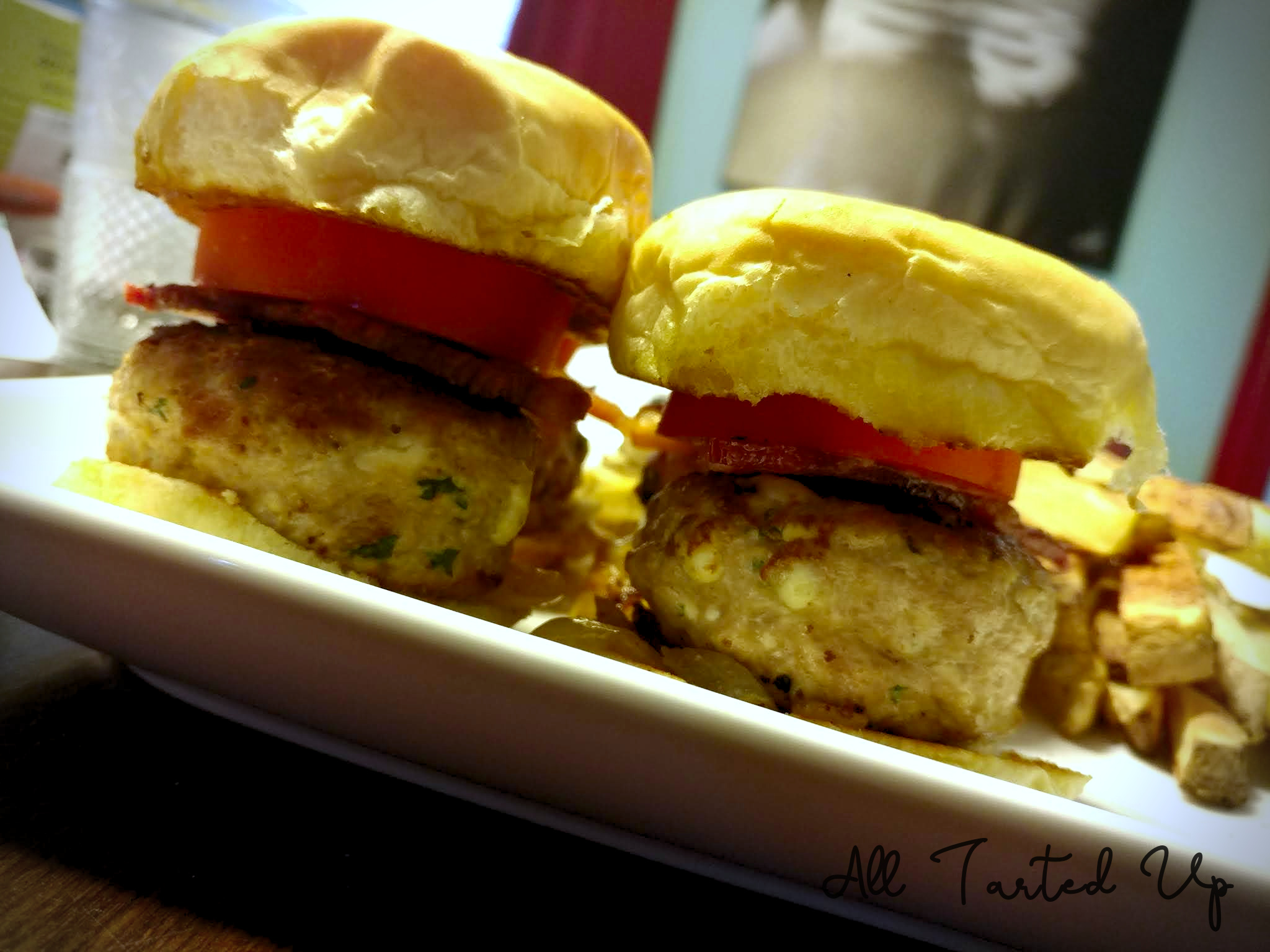 Bacon and Blue Cheese Turkey Burgers