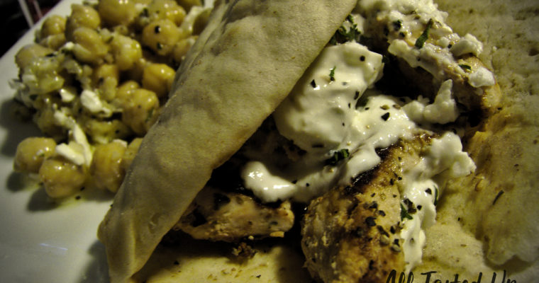 Chicken Gyros with Tzatziki Sauce