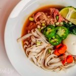 Vietnamese Pho with Beef and Noodles