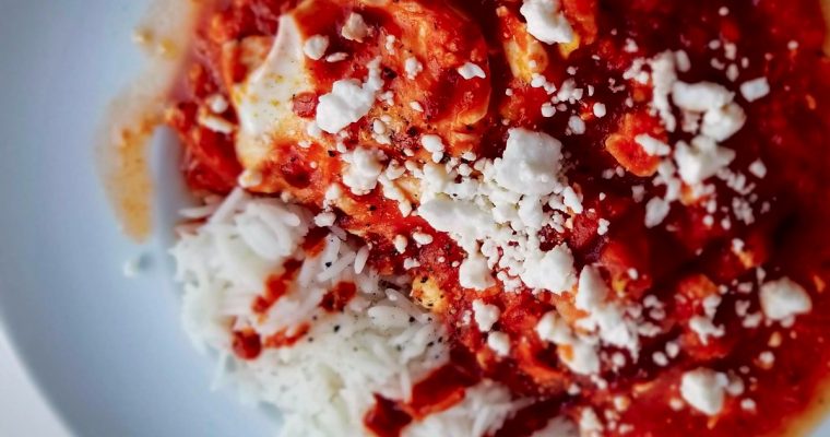 Spicy Shakshuka with Feta Cheese