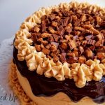 Dark Chocolate Peanut Buttery Buttercream Cake