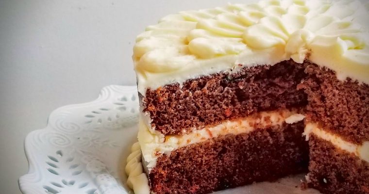 Carrot Cake with Maple Cream Cheese Frosting